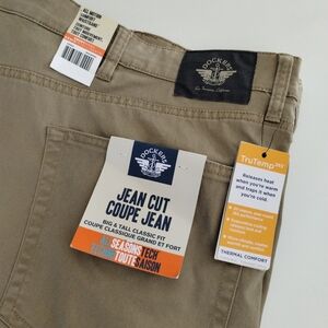 Dockers Pants Mens 56 Tan Khaki Straight Jean Cut Classic All Seasons